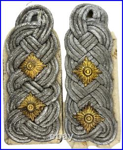 Original WWII German Army Wehrmacht Oberst Infantry Officers Epaulettes Straps