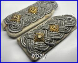 Original WWII German Army Wehrmacht Oberst Infantry Officers Epaulettes Straps