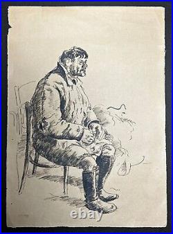 Original WWII German Army Wehrmacht Soldier Artwork Sketches 1944 RARE