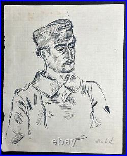 Original WWII German Army Wehrmacht Soldier Artwork Sketches 1944 RARE