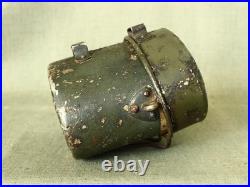 Original WWII German Army aluminium Mess kit / Italian type/ with Battle damage