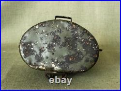 Original WWII German Army aluminium Mess kit / Italian type/ with Battle damage