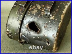 Original WWII German Army aluminium Mess kit / Italian type/ with Battle damage