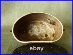Original WWII German Army aluminium Mess kit / Italian type/ with Battle damage