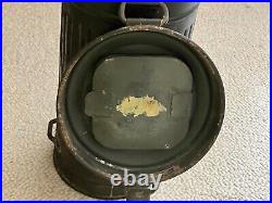 Original WWII German Army gas mask container canister, a very nice example