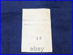 Original WWII German Blue Sports Shorts 35 waist NOS Wehrmacht Army 1940s Vtg