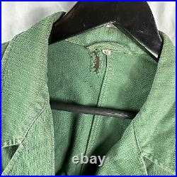 Original WWII German Heer Army HBT Trellis Work Jacket