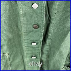 Original WWII German Heer Army HBT Trellis Work Jacket
