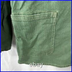 Original WWII German Heer Army HBT Trellis Work Jacket