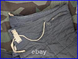 Original WWII German Reed Green Padded Trouser Liner Winter Soldier Army Pants Original WWII German Reed Green Padded Trouser Liner Winter Soldier Army Pants