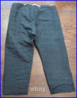 Original WWII German Reed Green Padded Trouser Liner Winter Soldier Army Pants