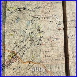 Original WWII German Tactical Map Army Group North Barbarossa Lithuania Invasion