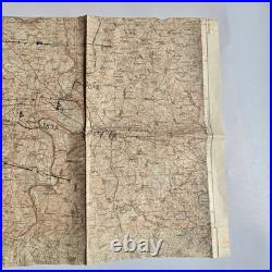 Original WWII German Tactical Map Army Group North Barbarossa Lithuania Invasion