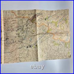 Original WWII German Tactical Map Army Group North Barbarossa Lithuania Invasion
