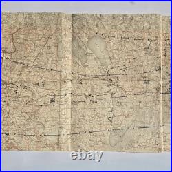 Original WWII German Tactical Map Army Group North Barbarossa Lithuania Invasion