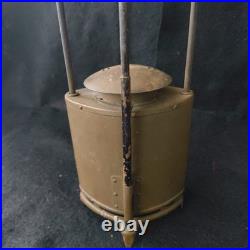 Original WWII Imperial Japanese Army Military Lantern Cantera with Canvas Case IJA