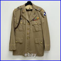 Original WWII Korean War US Army Officer Summer Uniform Decorated IV Corps
