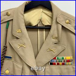 Original WWII Korean War US Army Officer Summer Uniform Decorated IV Corps