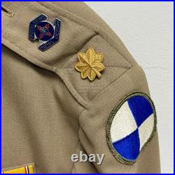 Original WWII Korean War US Army Officer Summer Uniform Decorated IV Corps