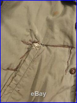 Original WWII M-41 US Army Jacket 1940s 40s D-Day Rare Vintage Size 34L