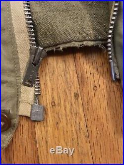 Original WWII M-41 US Army Jacket 1940s 40s D-Day Rare Vintage Size 34L