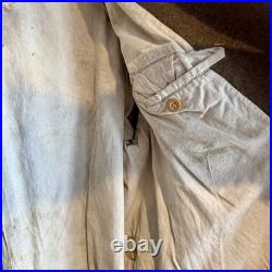 Original WWII M36 French Vichy Army Trenchcoat Dsted 1942