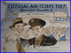 Original WWII Official US Army Air Corps Necktie Poster