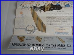 Original WWII Official US Army Air Corps Necktie Poster