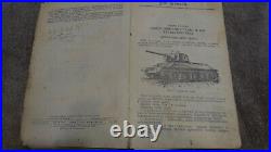 Original WWII Operating Manual Red Army soviet tank T34 1944 wartime book