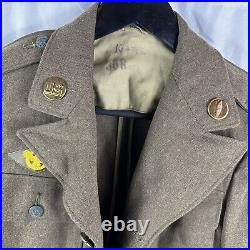 Original WWII Patched US Army Uniform Armor Division Tanker 1942