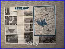 Original WWII Poster Newsmap German Army Uniforms 35x47