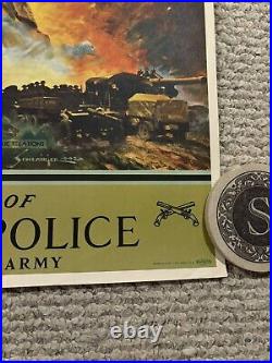 Original WWII Poster Of The Troops And For The Troops Military Police U. S. Army