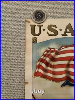 Original WWII Poster US Army Guardians Of The Colors 25x38