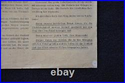 Original WWII Red Army Leaflet Berlin 1945 Stalins Message Germans RARE