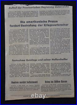 Original WWII Red Army Leaflet Berlin May 1945 Last Operations Kurland RARE