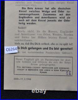 Original WWII Red Army Leaflet SAVE YOURSELF BEFORE ITS TOO LATE Rare