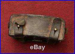 Original WWII Relic German Army Medical Leather Field Pouch = Berlin =