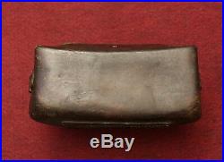 Original WWII Relic German Army Medical Leather Field Pouch = Berlin =