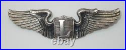 Original WWII Sterling AMCRAFT USAAF Army Air Force 3 LIAISON PILOT Wings Pin