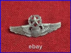 Original WWII Sterling Silvet United States Air Army Force Command Pilot Badge Original WWII Sterling Silvet United States Air Army Force Command Pilot Badge