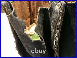 Original WWII Type US Army High Top Blucher Greased Leather Alaska Boots