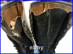 Original WWII Type US Army High Top Blucher Greased Leather Alaska Boots