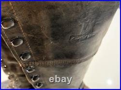 Original WWII Type US Army High Top Blucher Greased Leather Alaska Boots