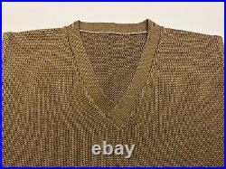 Original WWII U. S. ARMY WINTER WOOL KNIT SLEEVELESS SWEATER MILITARY