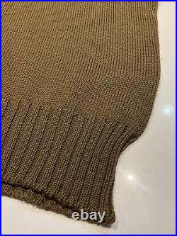 Original WWII U. S. ARMY WINTER WOOL KNIT SLEEVELESS SWEATER MILITARY