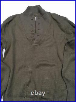 Original Wwii U. S. Army High Neck 5 Buttons Sweater Ww2 Very Good ...