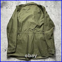 Original WWII U. S. Army M-1943 Field Jacket Vintage Military Coat 14 Long 1952