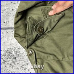 Original WWII U. S. Army M-1943 Field Jacket Vintage Military Coat 14 Long 1952