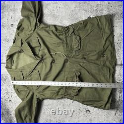 Original WWII U. S. Army M-1943 Field Jacket Vintage Military Coat 14 Long 1952