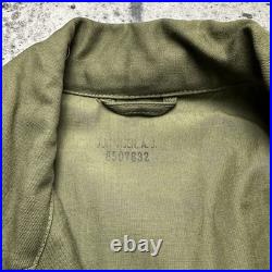 Original WWII U. S. Army M-1943 Field Jacket Vintage Military Coat 14 Long 1952